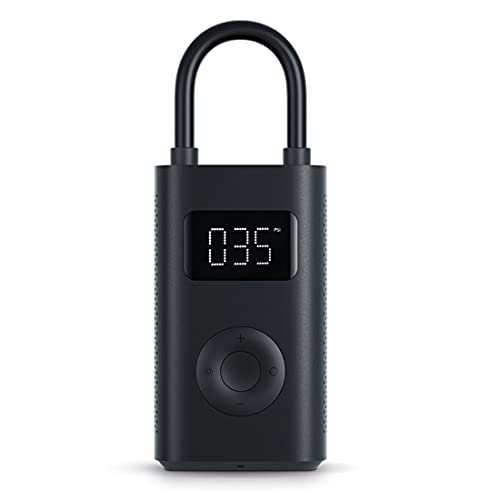Xiaomi Mijia 1S Tragbare Luftpumpe, Mi Portabler, Xiaomi 150 PSI Inflator mit 2000 mAh Akku, Mini Tragbarer Luftkompressor mit LED Drucksensor für Auto, Fahrrad, Motorrad, Ball, E-Scooter etc.