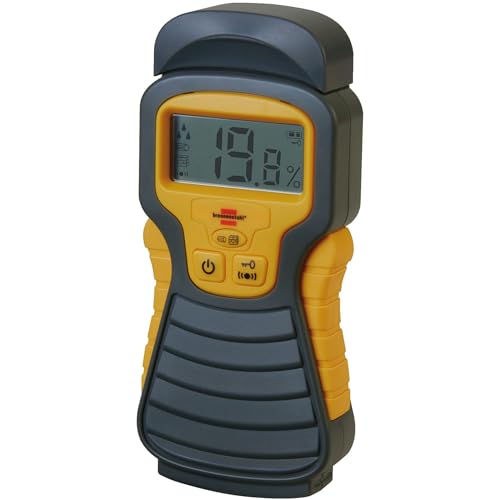 Brennenstuhl Feuchtigkeits-Detector MD (Feuchtigkeitsmessgerät/Feuchtigkeitsmesser für Holz oder Baustoffen, mit LCD-Display), ohne Batterie