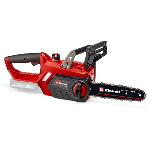 Einhell Akku-Kettensäge GE-LC 18/25 Li-Solo Power X-Change, Batteriebetrieben (Lithium-Ionen, 18V, OREGON Qualitätsschwert/-kette, Rückschlagschutz, Kettenfangbolzen, ohne Akku und Ladegerät)