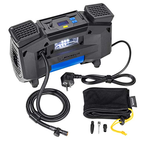 MICHELIN Kompressor Luftkompressor 220v fürs Auto | Tragbar und Digital | Reifendruck Luft Kompressoren Perfekt für Allrad, SUV und Fahrrad